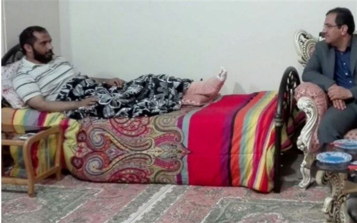 عیادت شهردار قرچک از خبرنگار آسیب دیده پانا