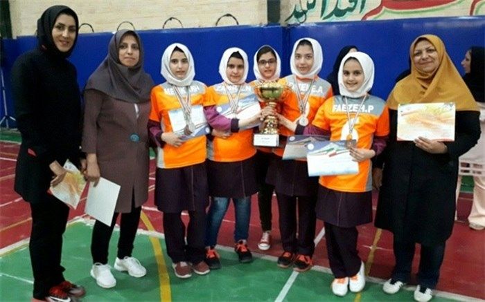 نایب قهرمانی دختران مقطع ابتدایی شهرری  درمسابقات طناب زنی