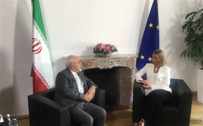 دیدار ظریف و موگرینی پس از خروج ترامپ از برجام