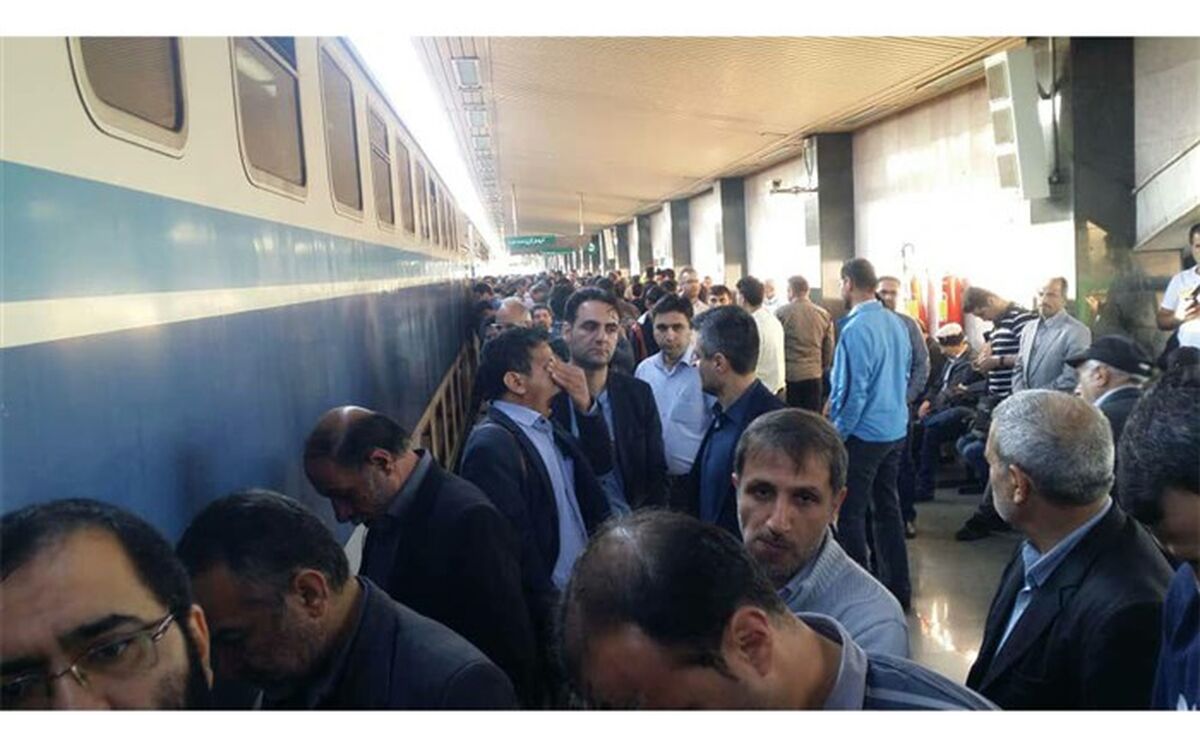 اختلال حرکت متروی کرج رفع شد