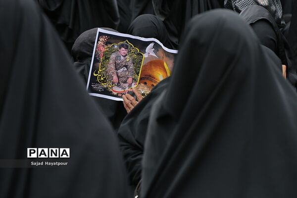 مراسم تشییع پیکرمطهر شهید سالم صفرزاده  مدافع حرم لشکر فاطمیون درقم