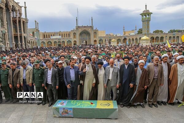 مراسم تشییع پیکرمطهر شهید سالم صفرزاده  مدافع حرم لشکر فاطمیون درقم