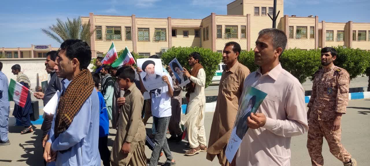 راهپیمایی روز قدس در قلعه‌گنج