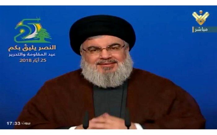نصرالله: آمریکا به ایران فشار می آورد تا کمک به مقاومت را متوقف کند