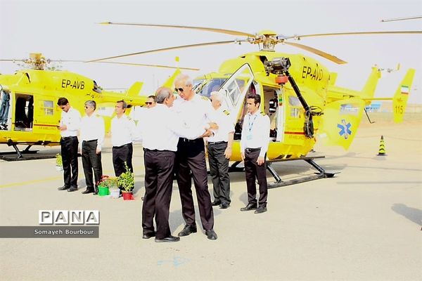 رونمایی از ۶فروند بالگرد اورژانس هوایی کشور در البرز