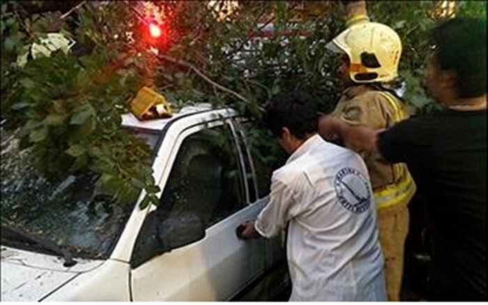 طوفان شدید گرد و غبار مناطق مختلف استان تهران را درنوردید