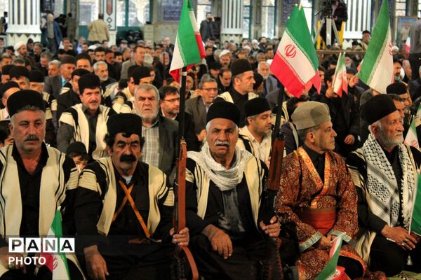 ‌حضور قوم بختیاری در تشییع شهید سجاد نادری