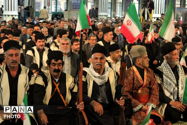 ‌حضور قوم بختیاری در تشییع شهید سجاد نادری
