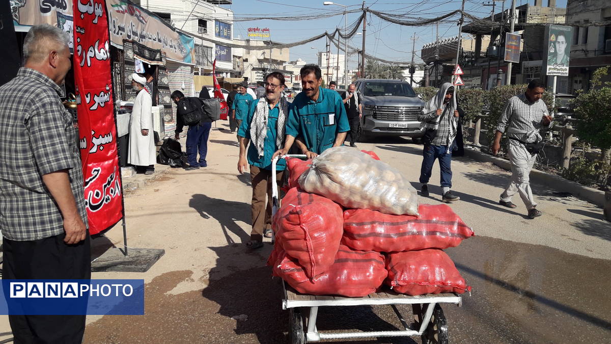 خدمت رسانی موکب امام رضا ( ع ) شهرستان سبزوار در کربلای معلی