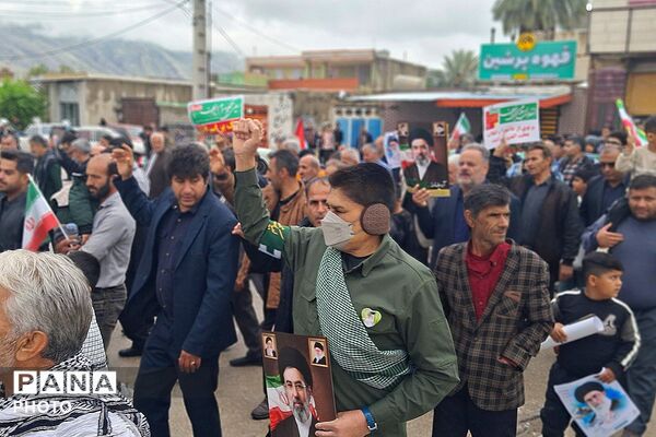 حماسه‌‌آفرینی باشتی‌ها در راهپیمایی روز قدس و تجدید بیعت با رهبری