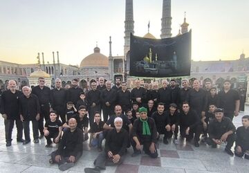 اعزام کاروان عزاداری هیئت دارالشفاء زارچ به حرم حضرت معصومه (س)