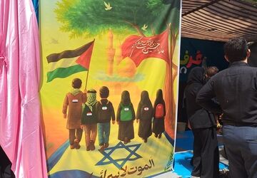 مواکب فرهنگی و پذیرایی در روز اربعین در امامزاده محروق و ابراهیم نیشابور 