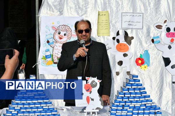جشن شیر در مدرسه ابتدایی زینب قهرمانی مه‌ولات