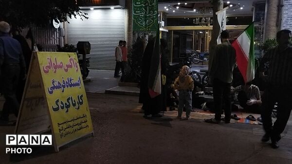گذری بر واکس صلواتی و موکب صلواتی روستای باغشن گچ در هشتاد و هشتمین شب از اجتماعات مردمی نیشابور 