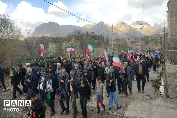 راهپیمایی اربعین شهادت قائد امت در شهر بار نیشابور-۲