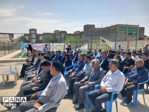 افتتاح زمین ورزشی در ملکان به مناسبت هفته دولت