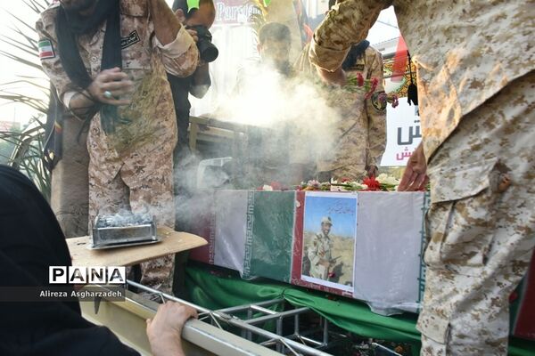 مراسم استقبال از شهید مدافع حرم سید جلال حبیب‌اله‌پور در بابلسر