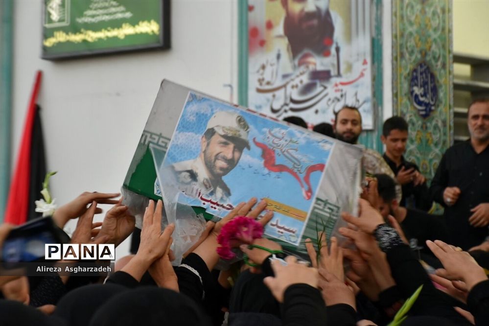 مراسم استقبال از شهید مدافع حرم سید جلال حبیب‌اله‌پور در بابلسر