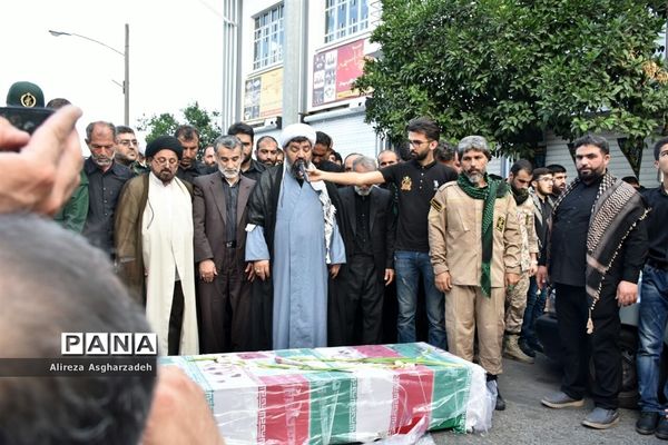 مراسم تشییع پیکر شهیدسید جلال حبیب‌اله‌پور