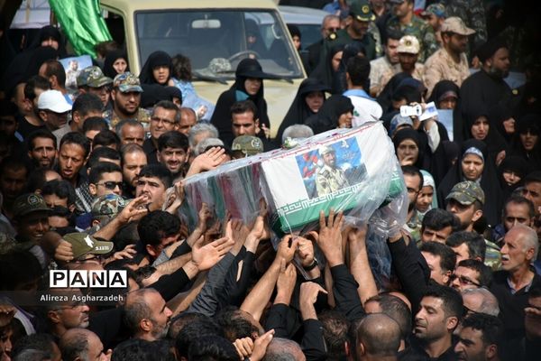 مراسم تشییع پیکر شهیدسید جلال حبیب‌اله‌پور