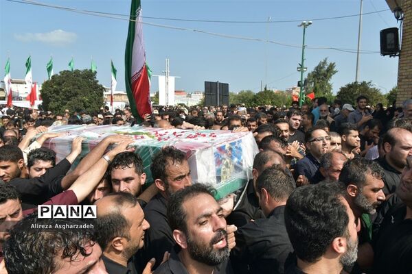 مراسم تشییع پیکر شهیدسید جلال حبیب‌اله‌پور