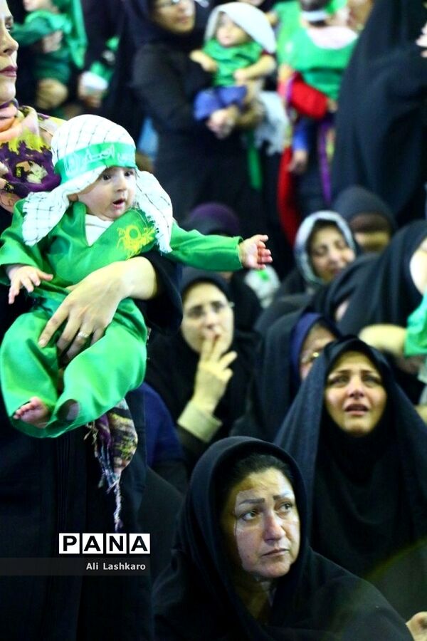 همایش شیرخوارگان حسینی در حسینیه ثارالله قائم شهر
