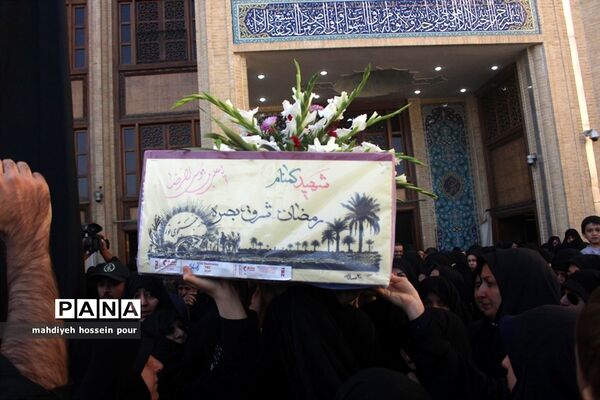 تشییع پیکر مطهر  ۹ شهید گمنام دفاع مقدس در تبریز