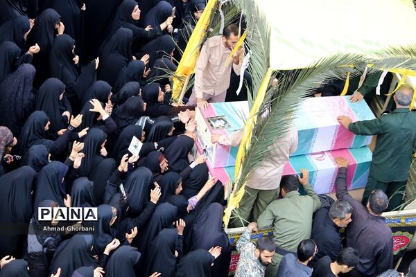 تشییع شهدای گمنام در ساری