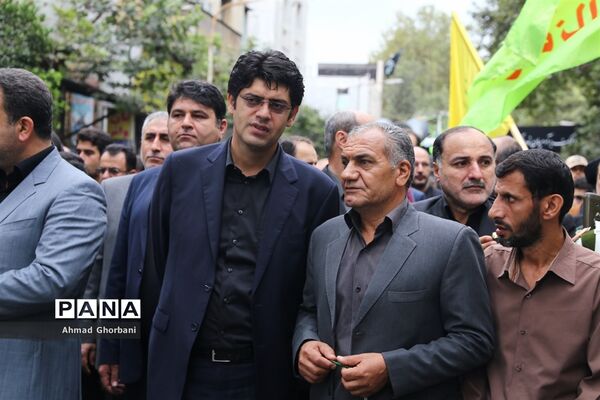تشییع شهدای گمنام در ساری