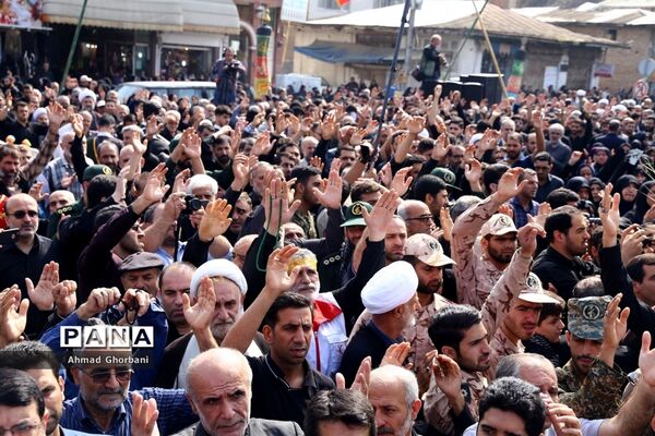 تشییع شهدای گمنام در ساری