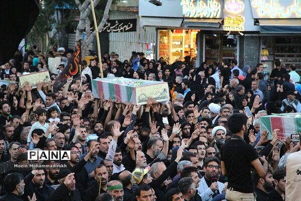 تشییع پیکر مطهر 9 شهید گمنام دفاع مقدس و 2 شهید مدافع حرم