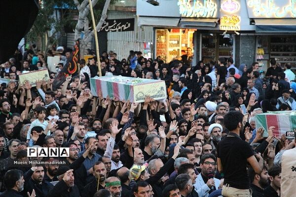تشییع پیکر مطهر 9 شهید گمنام دفاع مقدس و 2 شهید مدافع حرم
