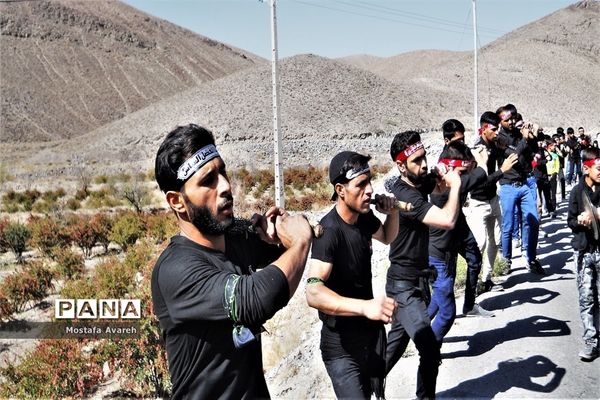 مراسم عزاداری روز تاسوعا حسینی در روستای براندود از توابع شهرستان درمیان