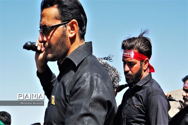 مراسم عزاداری روز تاسوعا حسینی در روستای براندود از توابع شهرستان درمیان