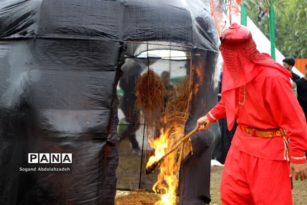 مراسم خیمه‌سوزان در روستای لیمون
