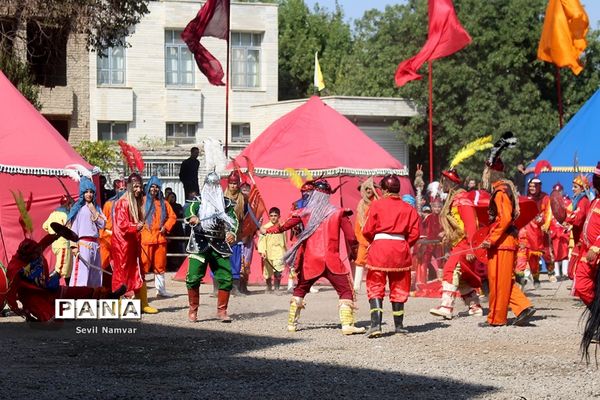 مراسم شبیه خوانی  در محله شنب قازان تبریز