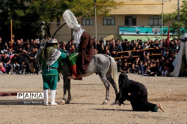 مراسم شبیه خوانی  در محله شنب قازان تبریز
