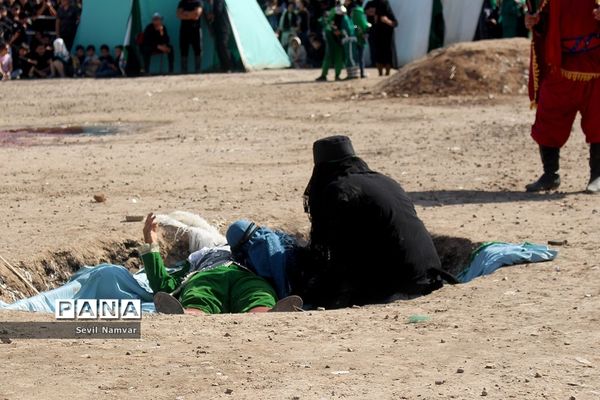 مراسم شبیه خوانی  در محله شنب قازان تبریز