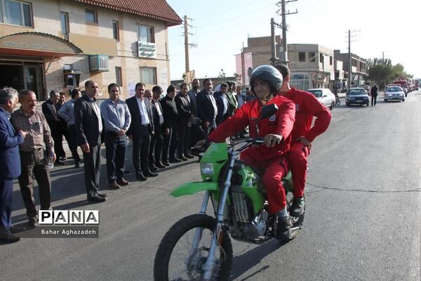 مراسم تجلیل از آتش نشانان فشافویه
