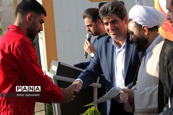 مراسم تجلیل از آتش نشانان فشافویه