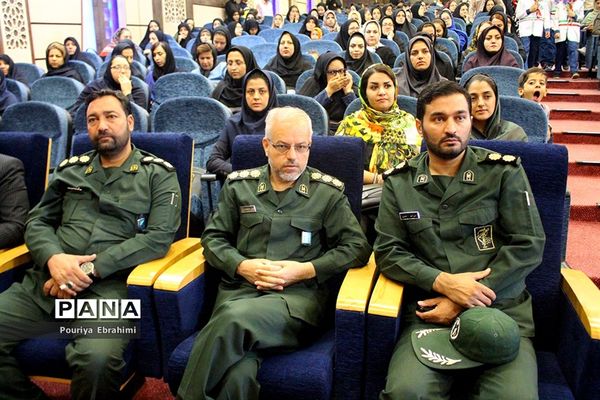 مراسم بازگشایی مدارس و نواختن زنگ مهر و مقاومت در شهرستان بیرجند