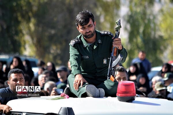 تشییع و خاکسپاری پیکر ۳ شهید حادثه تروریستی  اهوازدر باغملک
