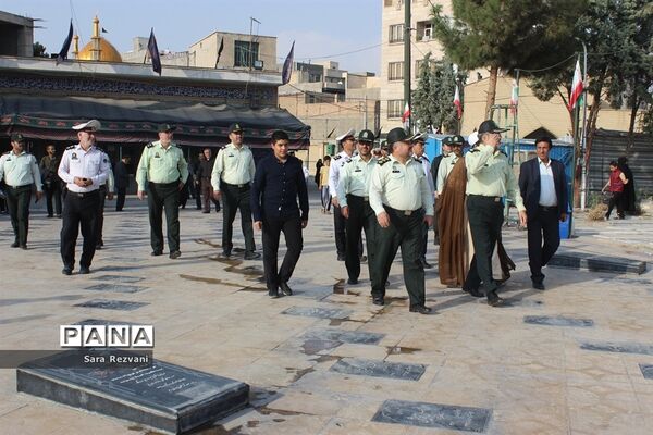 مراسم عطر افشانی گلزار شهدا، گرامیداشت هفته نیروی انتظامی  دراسلامشهر