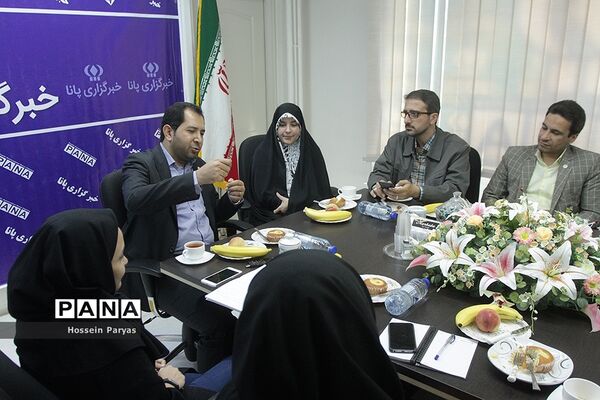 حضور شهاب الدین صابونچی، رئیس سازمان جوانان هلال احمر در خبرگزاری پانا