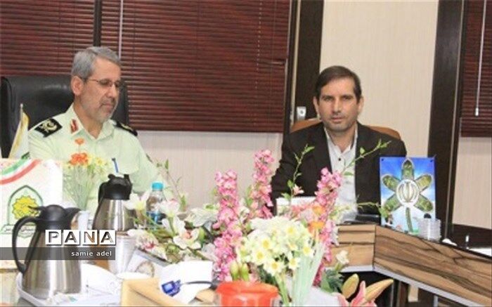 دیدار مدیرکل آموزش و پرورش استان اصفهان با فرماندهی نیروی انتظامی