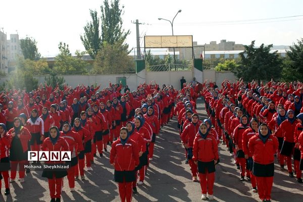 مراسم هفته بیمه سلامت و تربیت بدنی در مدارس آذربایجان شرقی