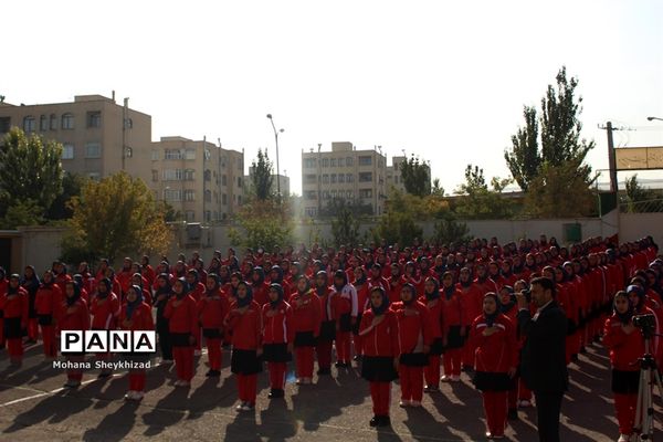 مراسم هفته بیمه سلامت و تربیت بدنی در مدارس آذربایجان شرقی