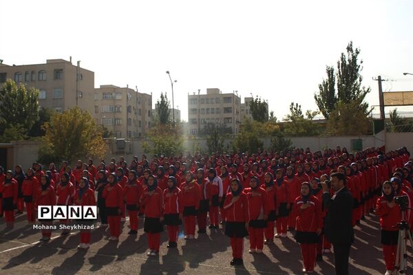 مراسم هفته بیمه سلامت و تربیت بدنی در مدارس آذربایجان شرقی