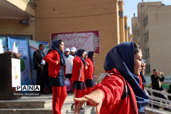 مراسم هفته بیمه سلامت و تربیت بدنی در مدارس آذربایجان شرقی