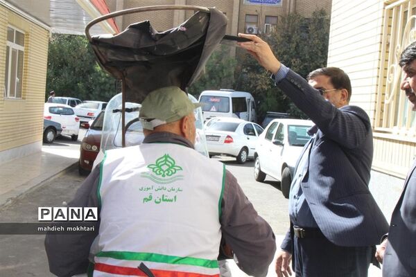 رکوردار کشوری و جهانی با دوچرخه عازم پیاده روی اربعین شد